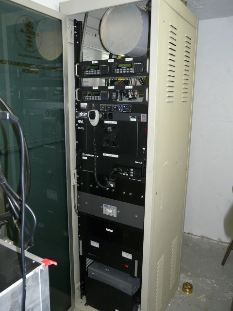Front cabinet equipment.